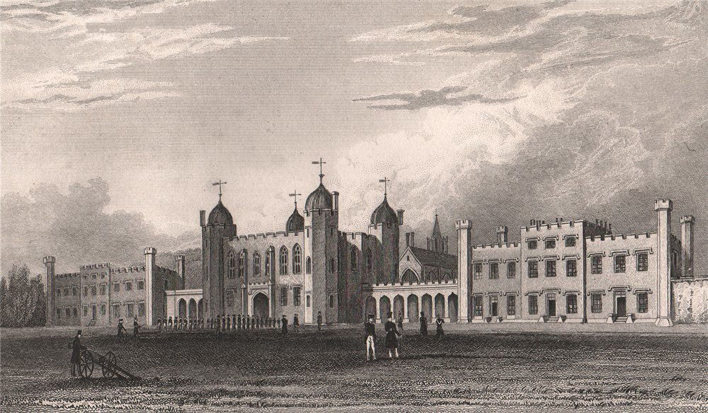 The Royal Military Academy, Woolwich. Kent. London. BARTLETT 1829 old print